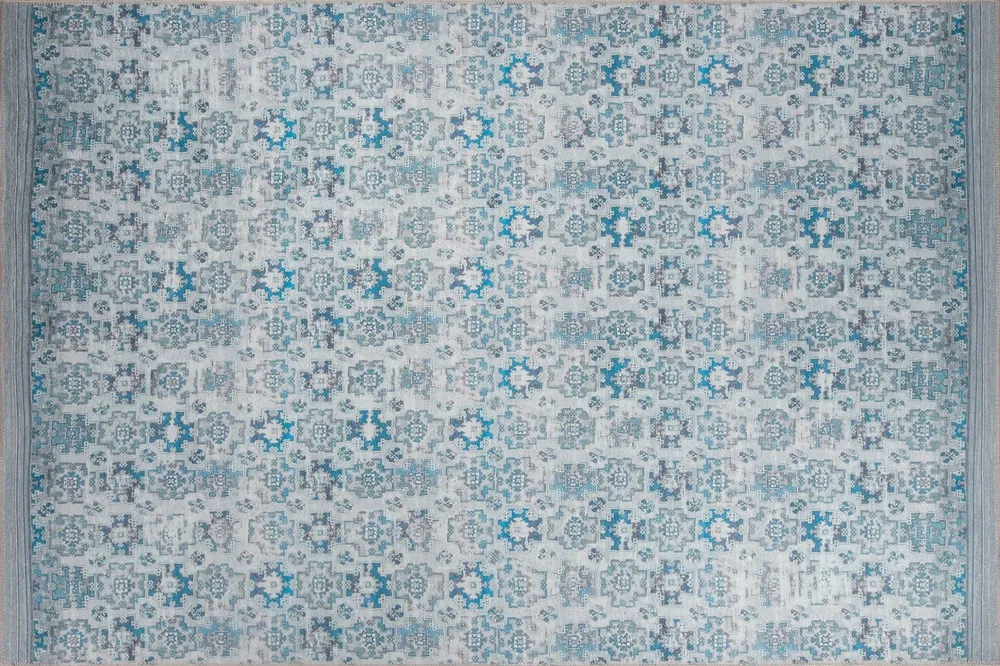 Covor DORIAN CHENILLE, 75x150 cm, forma dreptunghiulara, poliester, albastru, AL 221