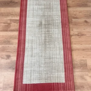 Covor Elrik cu dungi subtile, usor de intretinut rosu, 70x140 cm