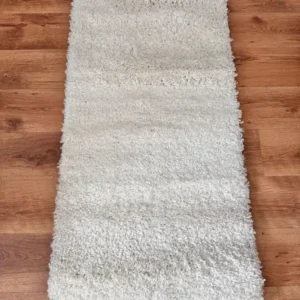 Covor cu fir lung pufos Shaggy Viva alb 70x140 cm