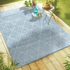 Covor Florence albastru, potrivit la interior si exterior 200x290 cm