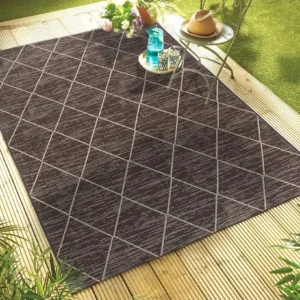 Covor »Florenz« potrivit si pentru exterior, maro, 120x180 cm