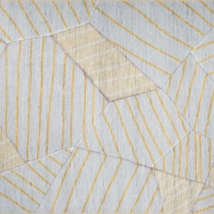 Covor FUNK CHENILLE, 75x150 cm, forma dreptunghiulara, poliester, galben/bej, AL 179 SR