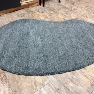 Covor »Gabbeh uni« din lână pură albastru 100x150 cm