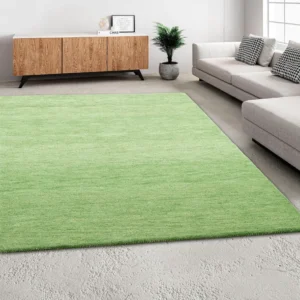 Covor »Gabbeh uni« din lână pură verde 120x180 cm