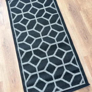 Covor GeoLine cu aspect de sisal pentru interior si exterior 70x140 cm