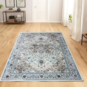 Covor Hillsboro cu aspect oriental foarte subțire 91x152 cm