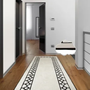Covor Hol Asi Home Bague Ecru, 80 x 200cm, Catifea| Poliester, Ecru