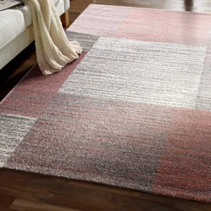 Covor Honor culori pastelate cu fir scurt, gri roz 120x170 cm