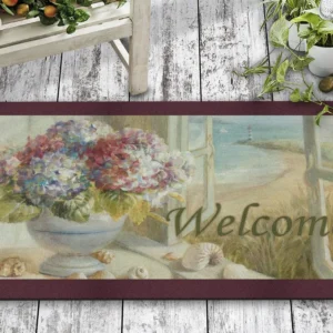 Covor intrare LANDSCAPE, 45x70 cm, forma dreptunghiulara, pasla/PVC, multicolor
