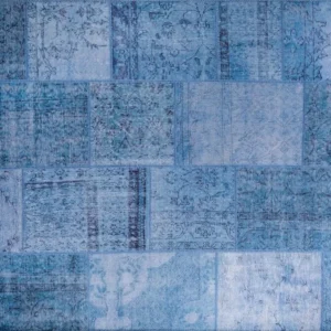 Covor JAZZ CHENILLE, 75x150 cm, forma dreptunghiulara, poliester, albastru, AL 46