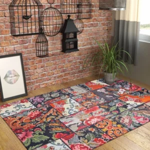 Covor JAZZ CHENILLE, 75x150 cm, forma dreptunghiulara, poliester, multicolor, AL 153
