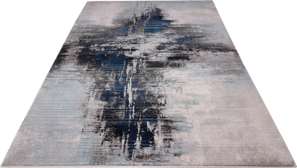 Covor Joah cu model abstract multicolor, fire scurte, 70x140 cm