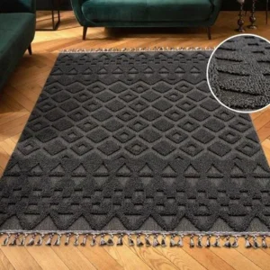 Covor »Juliane« cu model 3D, stil boho culoare gri 200x300 cm