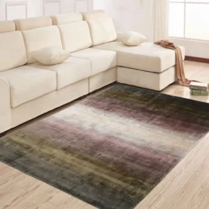 Covor »Katalin« din viscoza cu aspect matasos, maro 90x245 cm