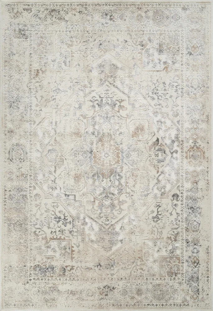 Covor Kylan cu model vintage elegant 3D crem 240x320 cm