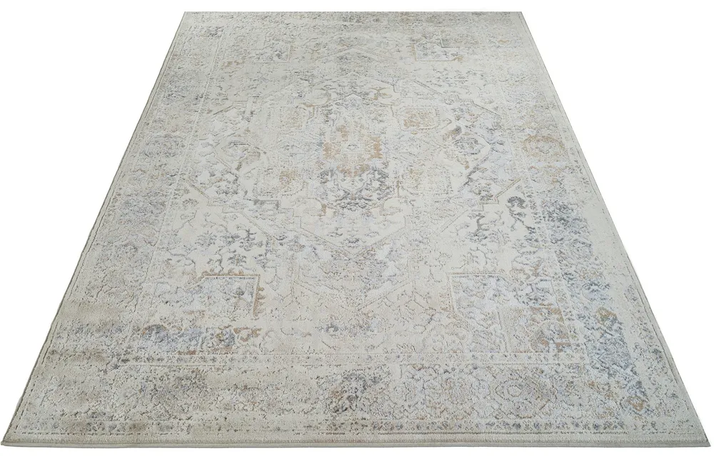 Covor Kylan cu model vintage elegant 3D crem 240x320 cm