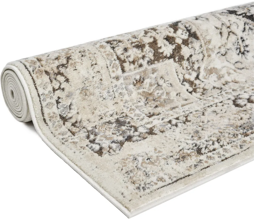 Covor Kylan cu model vintage elegant 3D maro 200x300 cm