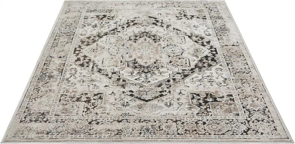 Covor Kylan cu model vintage elegant 3D maro 160x230 cm