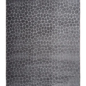 Covor lavabil Peri Design Lalee, grafit cu model 3D, 160x220 cm