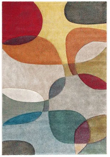 Covor Liva viu colorat cu model 3D modern 120x170 cm