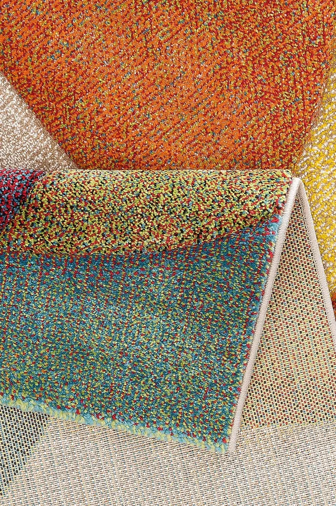 Covor Liva viu colorat cu model 3D modern 120x170 cm