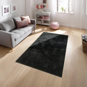 Covor »Micro Soft Ideal« foarte moale si pufos negru 160x230 cm