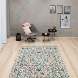 Covor cu model oriental modern DELAVITA, roz 160x230 cm
