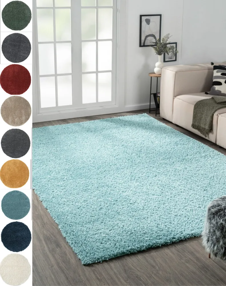 Covor MyShaggy foarte moale si pufos albastru 160x230 cm