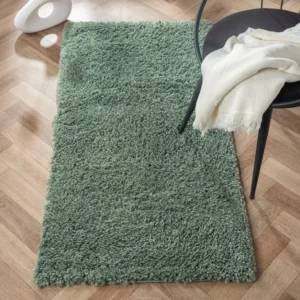 Covor MyShaggy foarte moale si pufos verde 70x140 cm