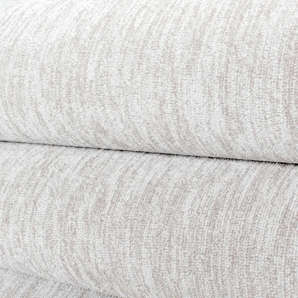 Covor Nizza cu fire scurte crem, model cu noduri 140x200 cm