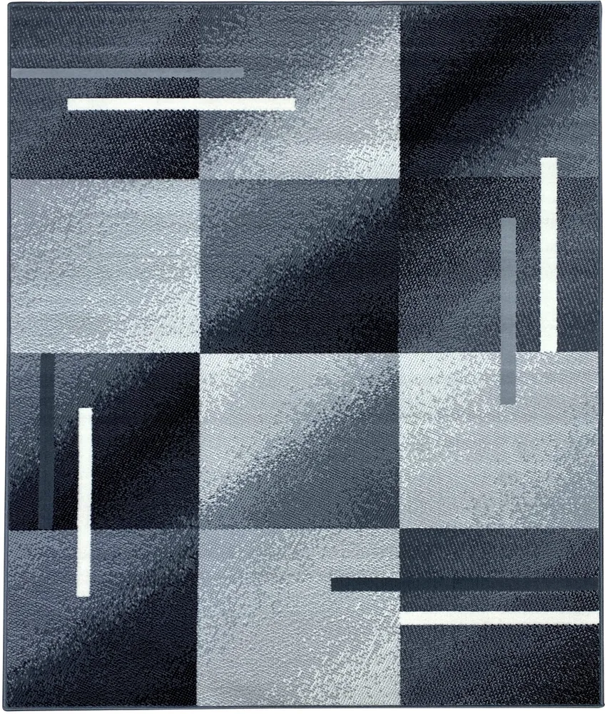 Covor »Nolan« cu design geometric modern, gri, 80x150 cm