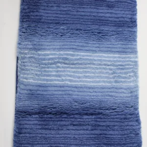 Covor pentru baie albastru lavabil 60x100 cm
