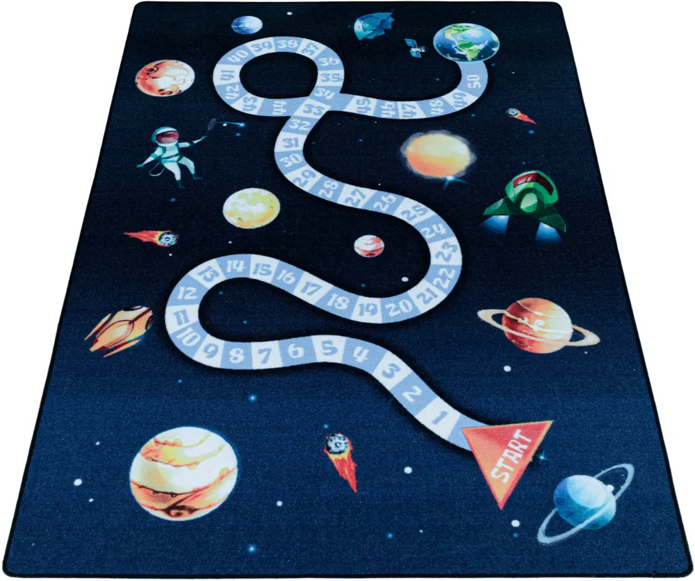Covor pentru copii PLAY Univers albastru 80x120 cm