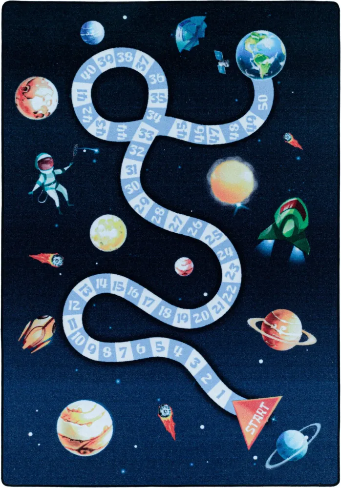 Covor pentru copii PLAY Univers albastru 80x120 cm