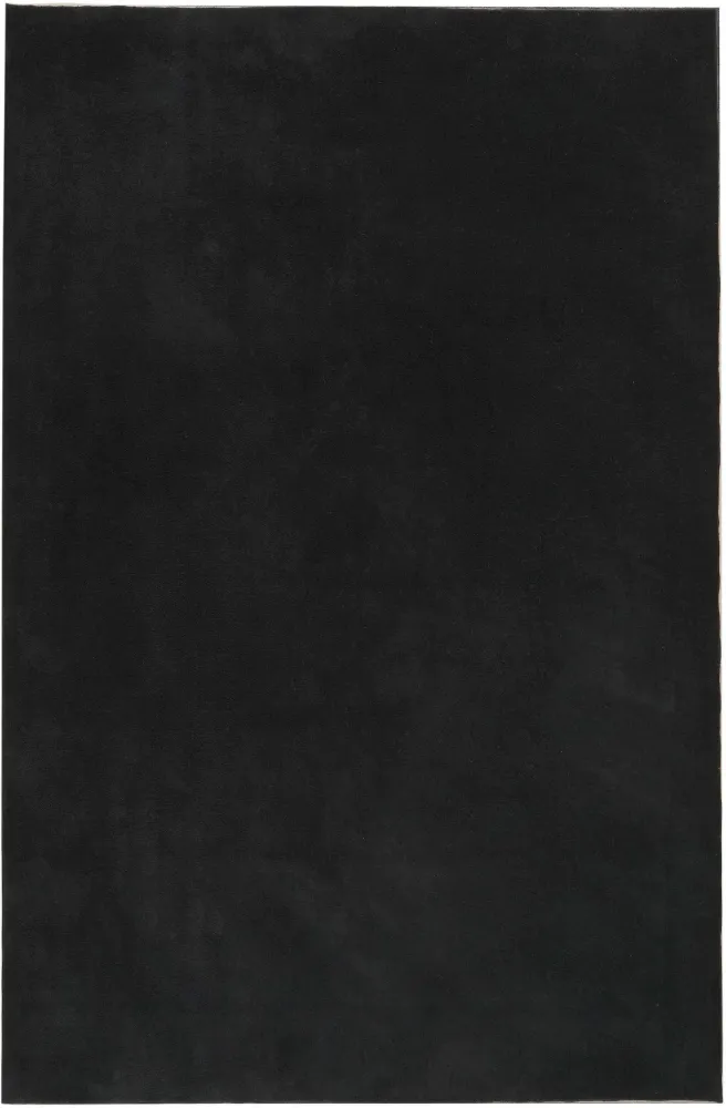Covor pufos Cali Light negru din microfibra 120x180 cm