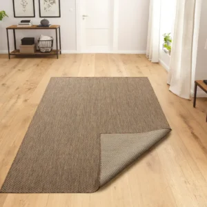 Covor Rhodos auriu pentru interior și exterior, aspect de sisal 120x180 cm