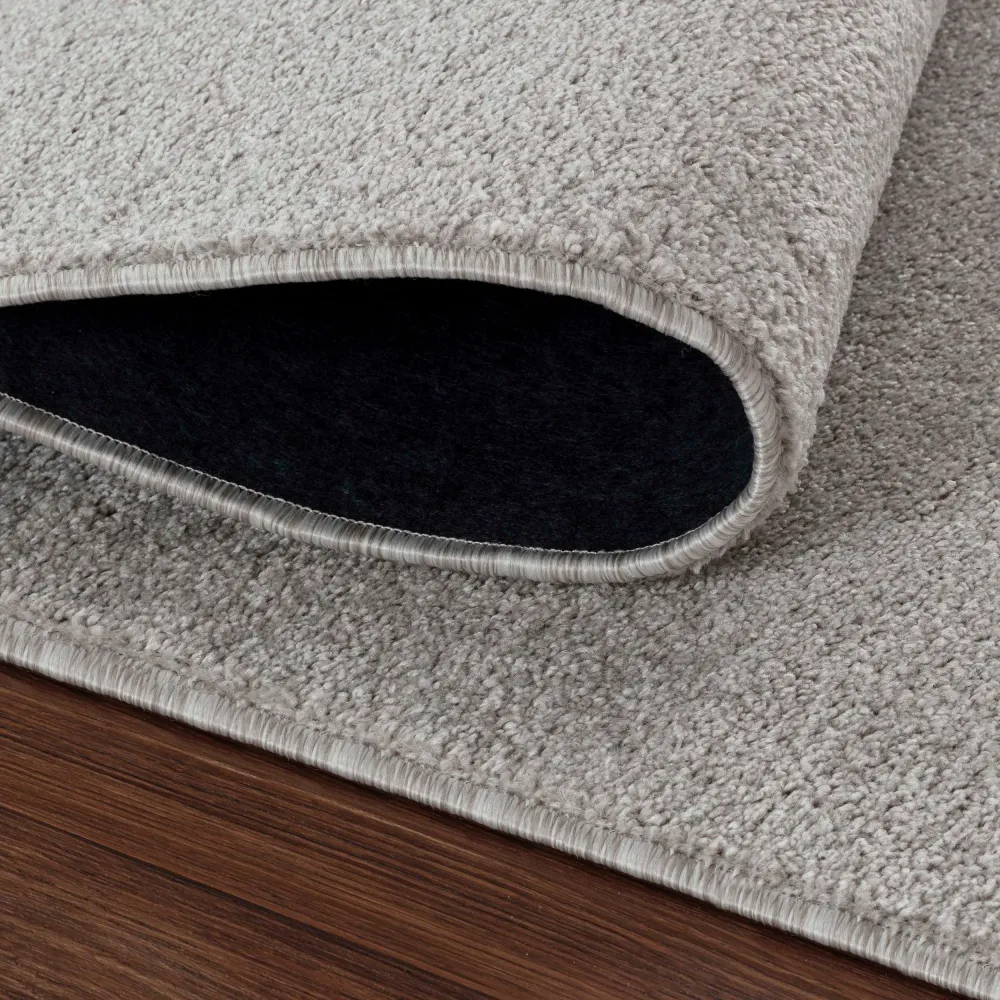 Covor rotund frisee cu fir scurt MALAGA crem 160 cm diametru