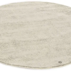 Covor rotund Groove TOM TAILOR din lână și viscoză bej 140 cm