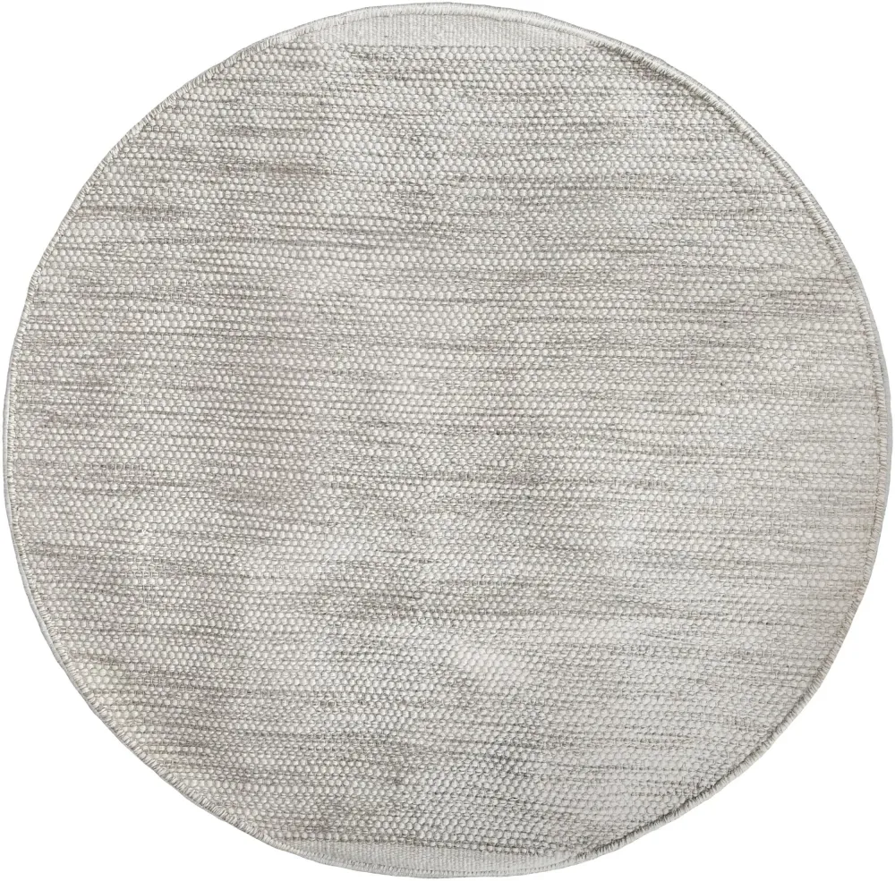 Covor rotund reversibil din lână Woolydream tesut manual 100 cm