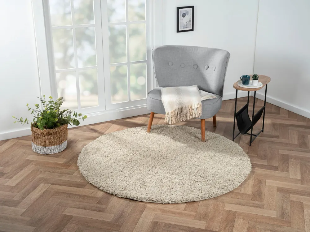 Covor rotund »My Shaggy« foarte pufos, bej 150 cm