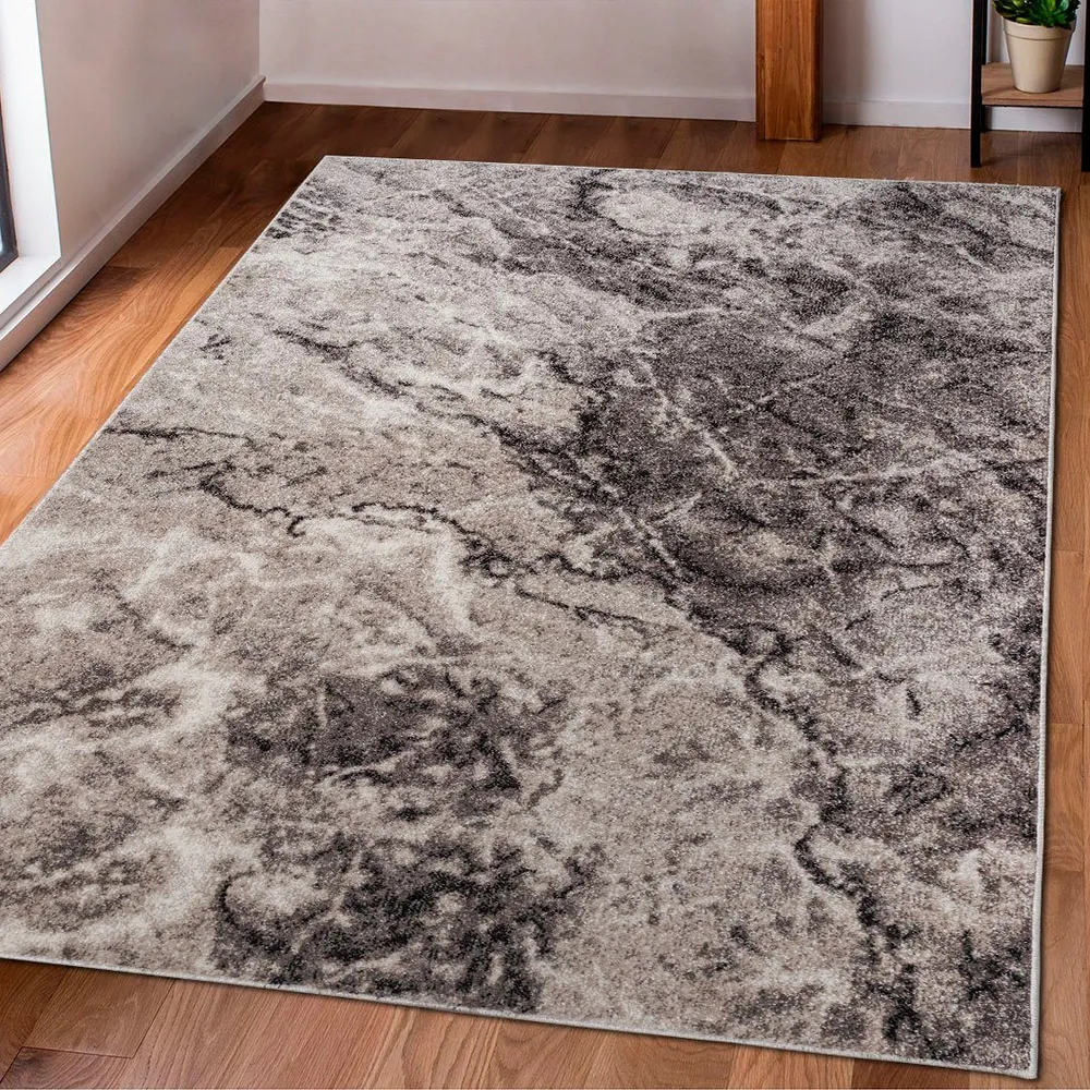 Covor Saniel cu fire scurte, aspect de marmura nisip 240x320 cm