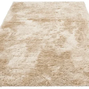 Covor Shaggy foarte moale si pufos, culoare nisipiu 70x140 cm