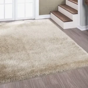 Covor Shaggy Glossy, foarte moale si pufos nisipiu 200x290 cm
