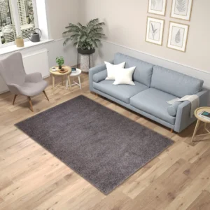 Covor »Shaggy 30« gri moale si pufos 200x200 cm