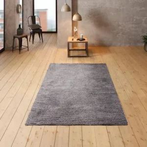Covor Shaggy Kartal realizat manual, foarte pufos gri 120x180 cm