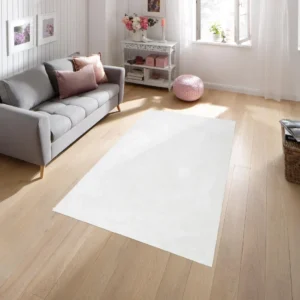Covor Shaggy Mikro foarte moale si pufos alb, 60x90 cm
