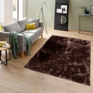Covor Shaggy Mikro Soft maro foarte pufos, 70x140 cm