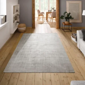 Covor »Shirley« din viscoza cu aspect matasos, argintiu 120x180 cm