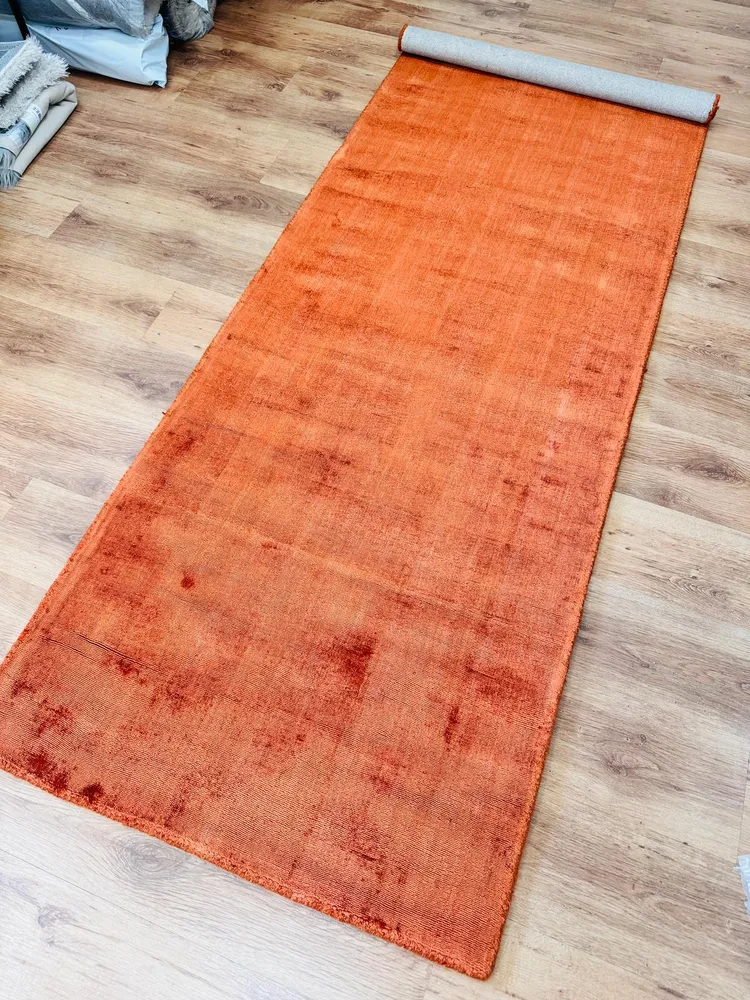Covor »Shirley« din viscoza cu aspect matasos, culoare cupru 90x250 cm