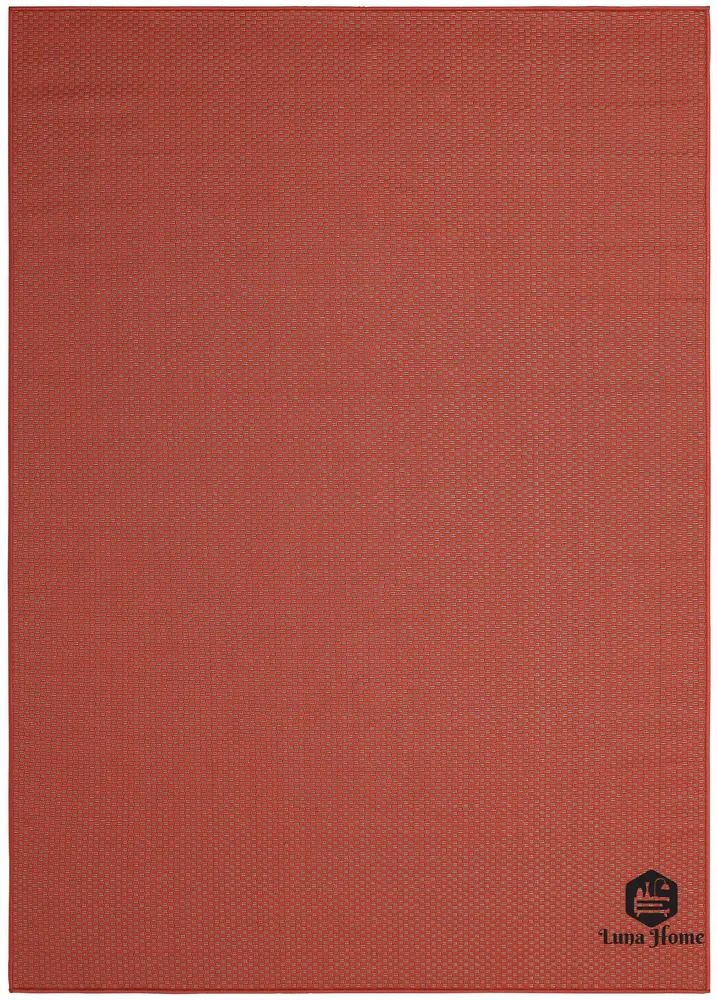 Covor sisal sintetic, roșu cu tesatura plata 280x390 cm